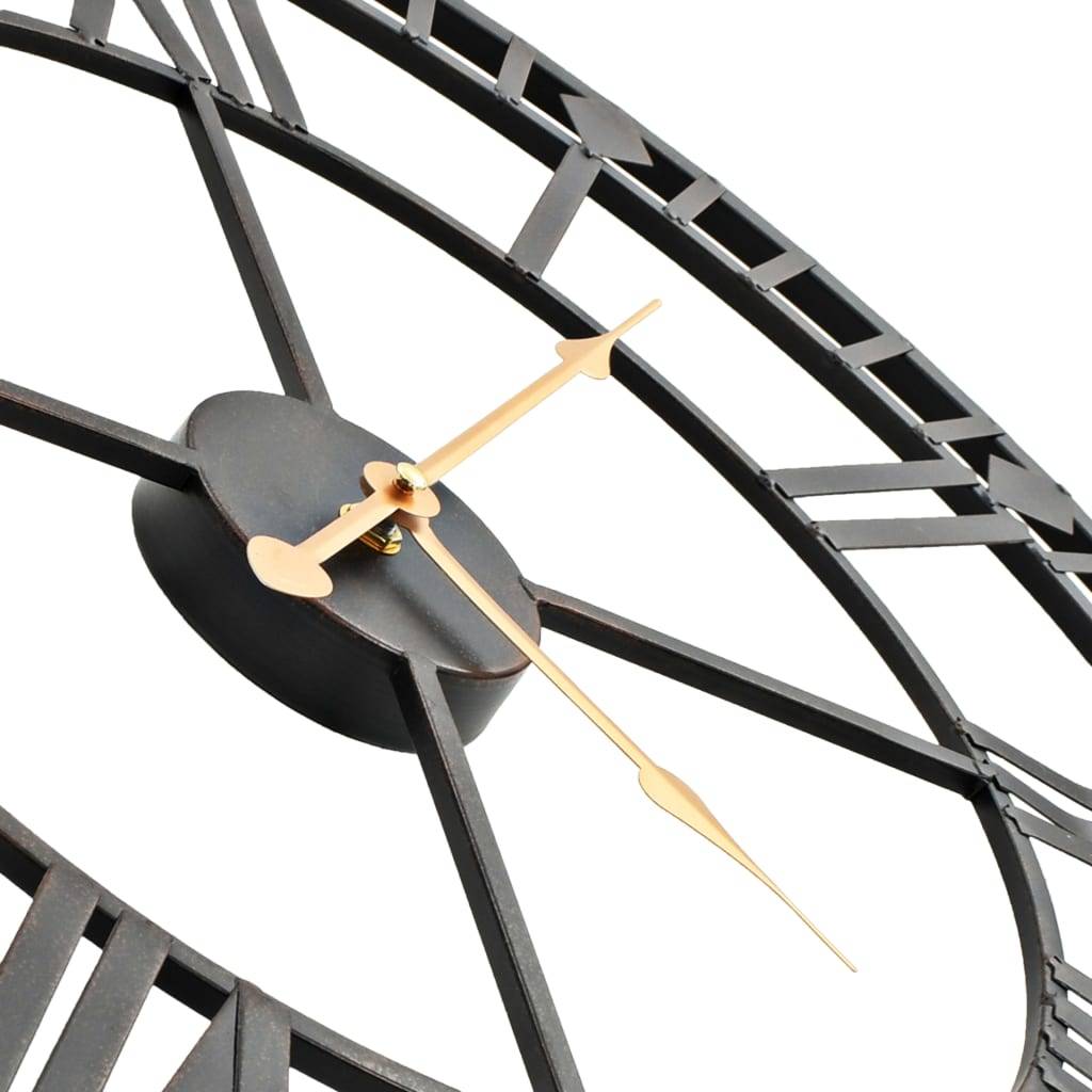 vidaXL Wanduhr Vintage mit Quarzwerk Metall 60 cm XXL