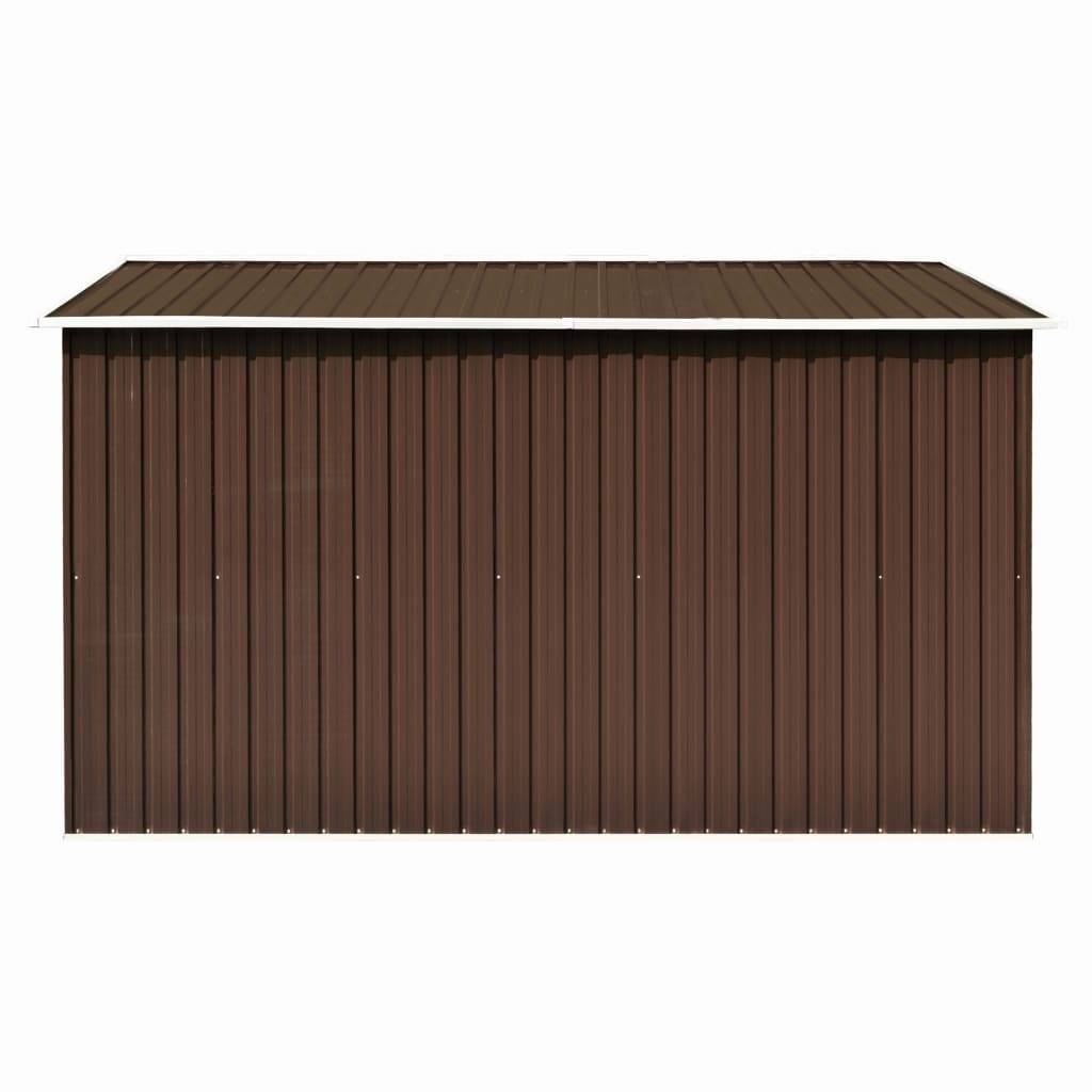 vidaXL Gerätehaus 257x298x178 cm Metall Braun