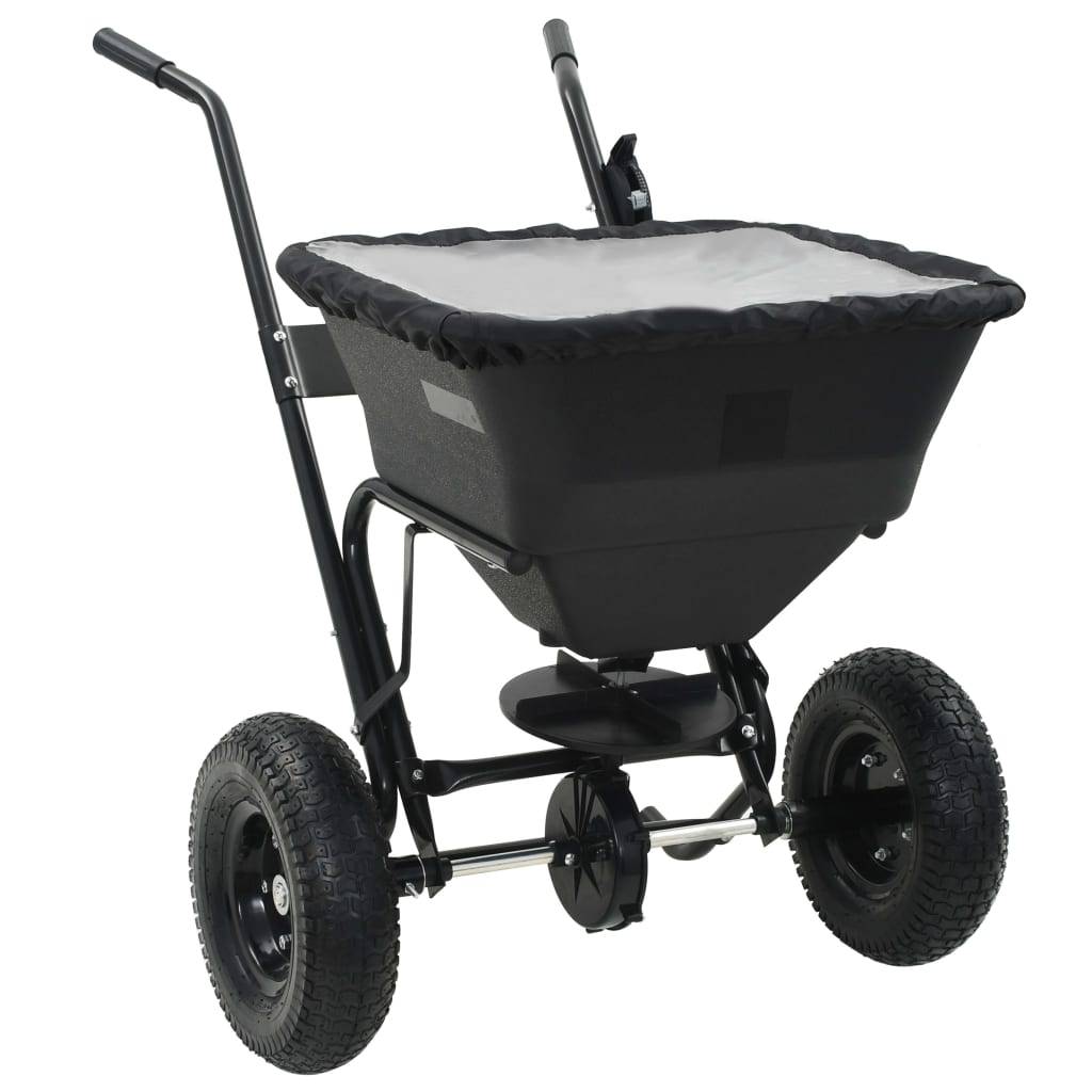 vidaXL Handstreuwagen Salzstreuer PVC und Stahl 106x73x76 cm 45 L