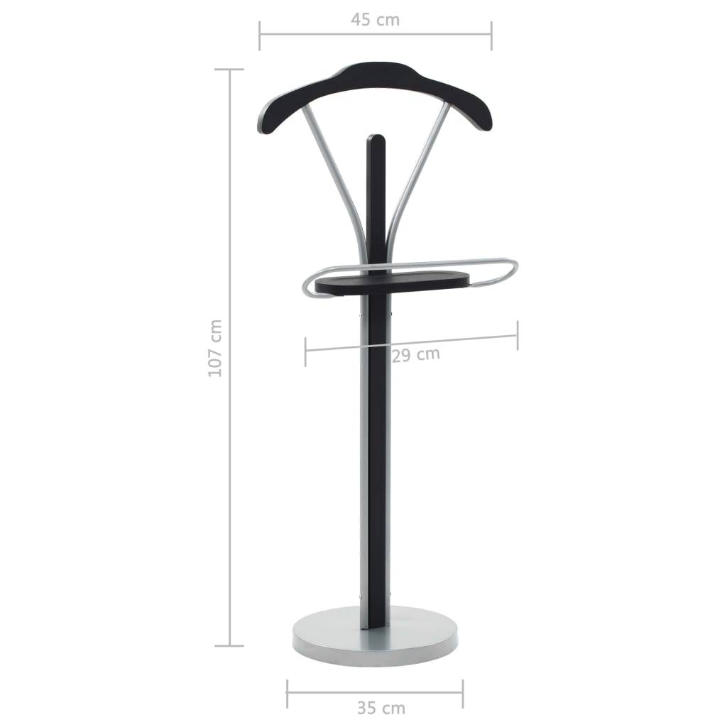 vidaXL Anzugständer 45 x 35 x 107 cm Schwarz und Grau
