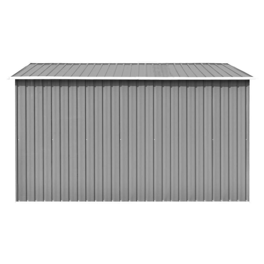 vidaXL Gartenhaus 257x298x178 cm Metall Grau
