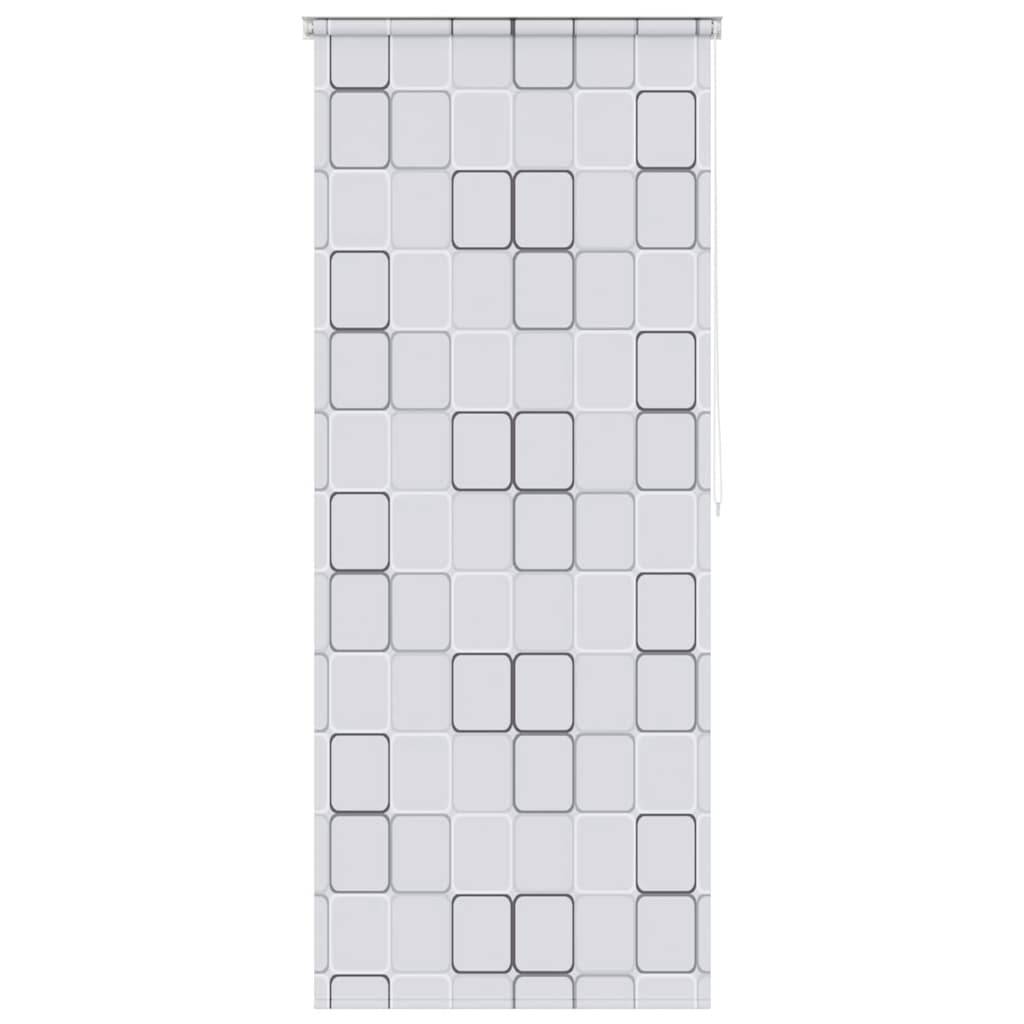 vidaXL Duschrollo 80x240 cm Quadratmuster
