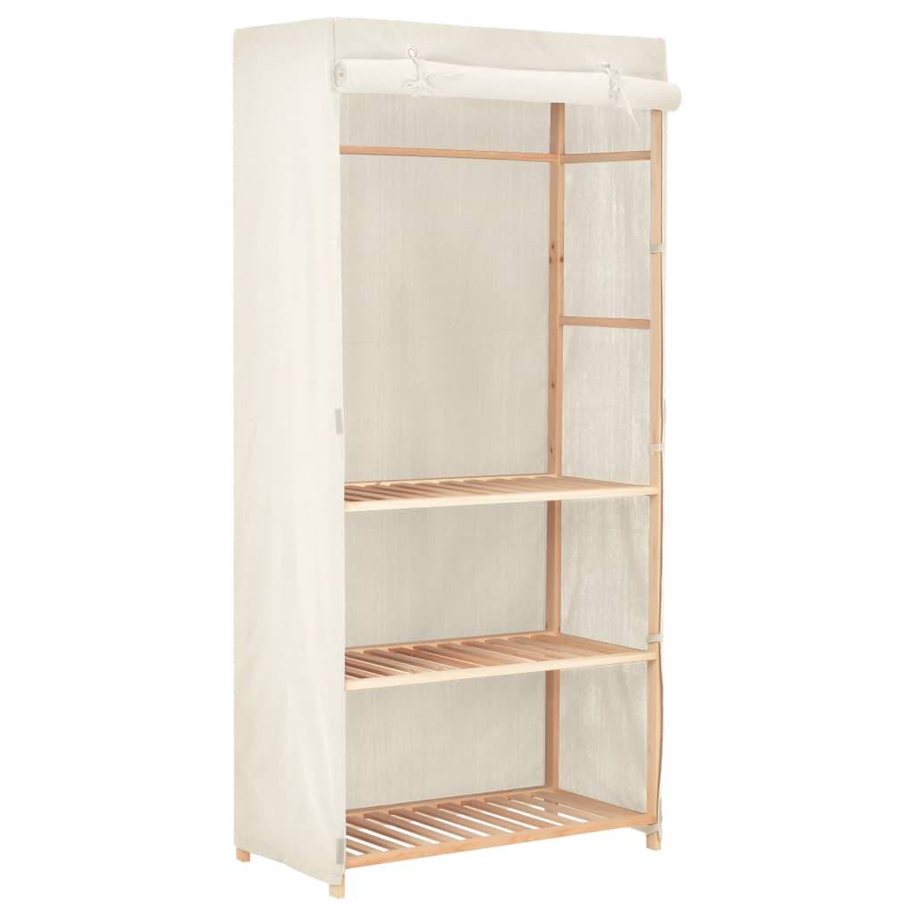 vidaXL Kleiderschrank mit 3 Ebenen 79 x 40 x 170 cm