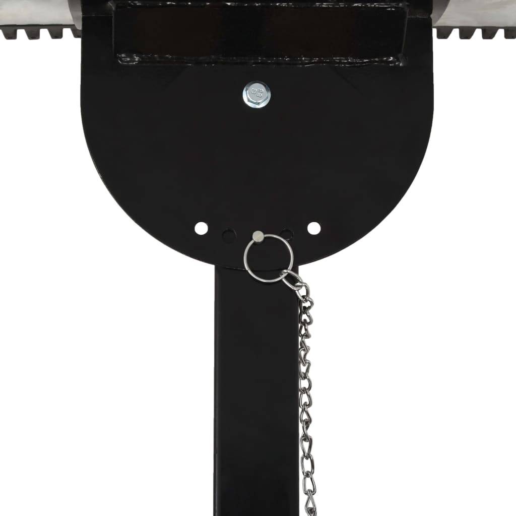 vidaXL Hand-Schneepflug mit Rädern 100 x 44 cm