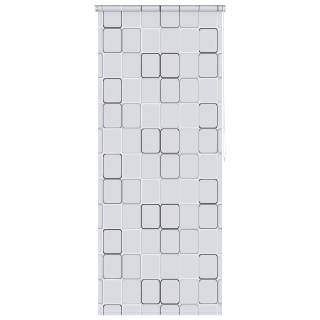 vidaXL Duschrollo 100x240 cm Quadratmuster
