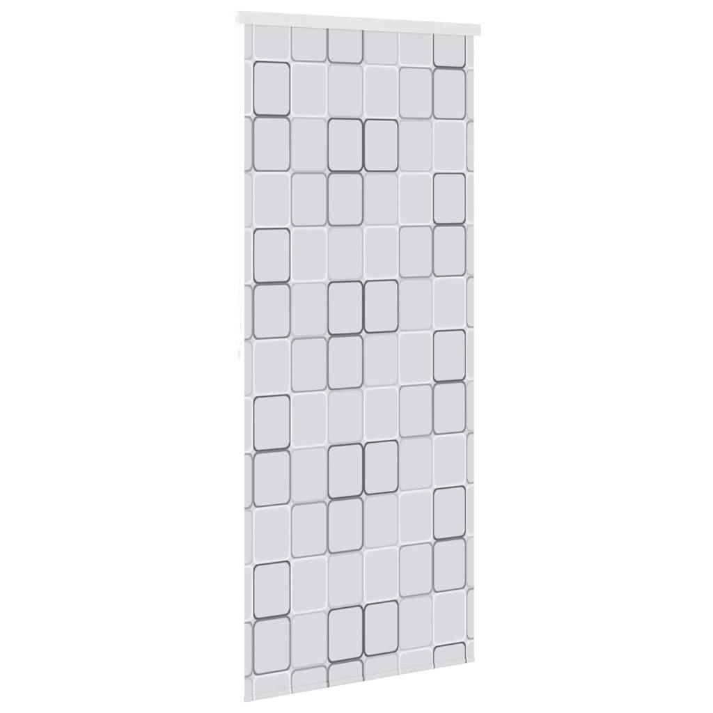 vidaXL Duschrollo 100x240 cm Quadratmuster
