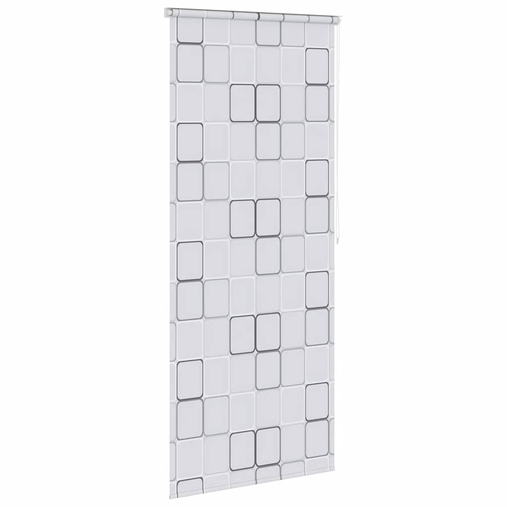 vidaXL Duschrollo 100x240 cm Quadratmuster