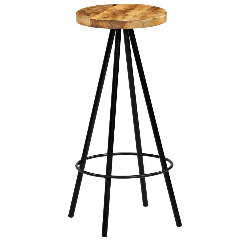 vidaXL Barhocker 2 Stk. Massivholz Mango