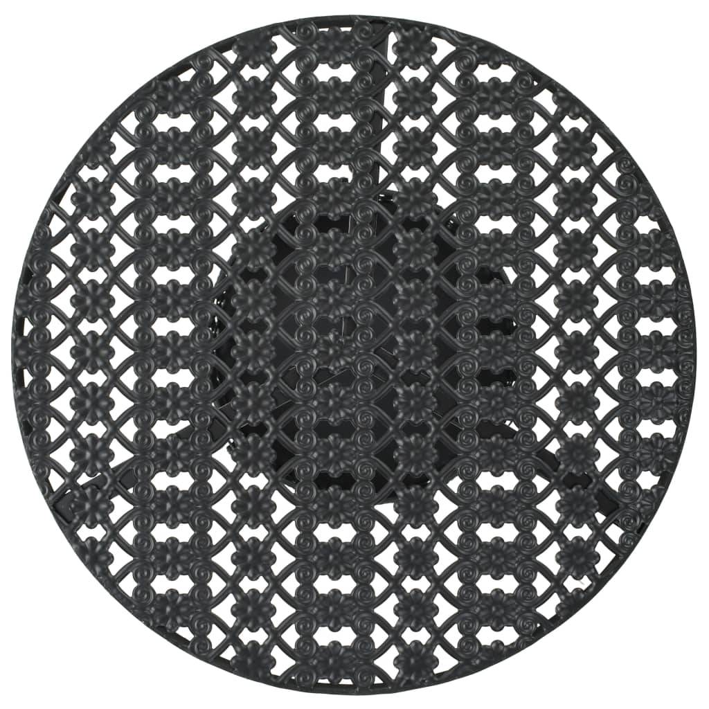 vidaXL Bistrotisch Schwarz 40x70cm Metall