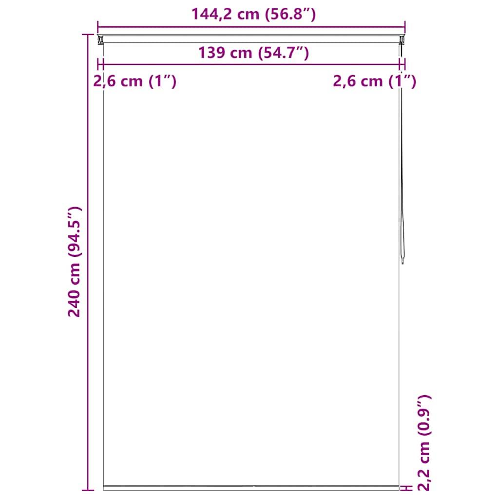 vidaXL Duschrollo 140x240 cm Blasenmuster