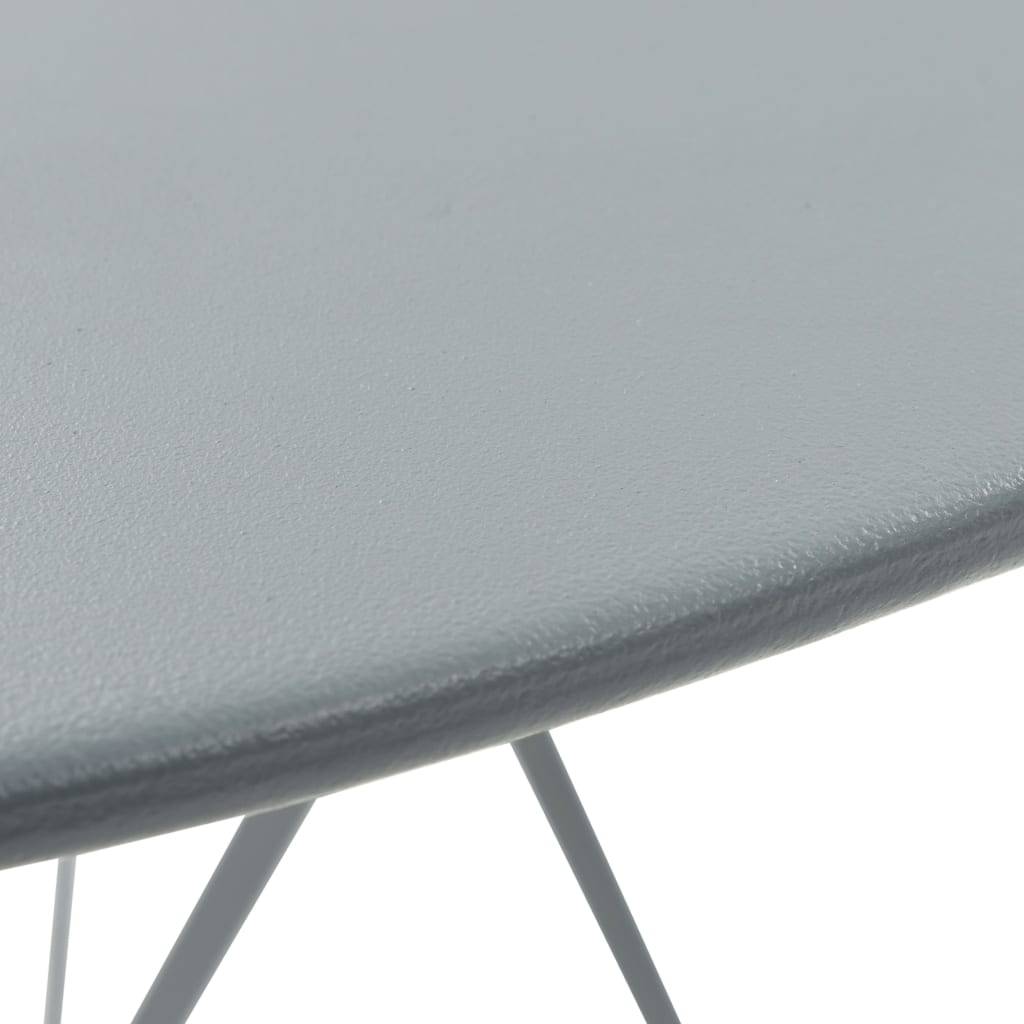 vidaXL 3-tlg. Bistro-Set Stahl Grau
