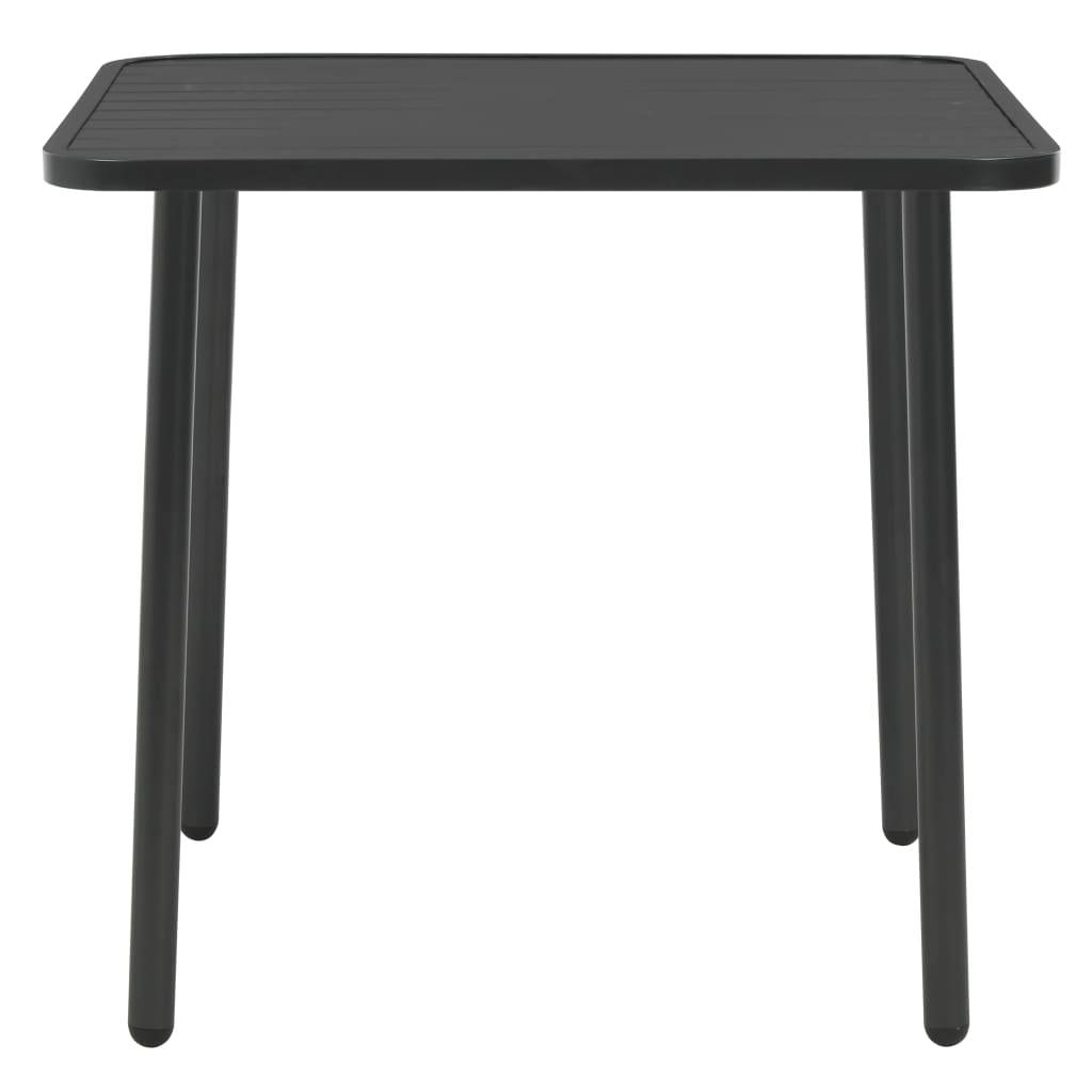 vidaXL 3-tlg. Bistro-Set Stahl Dunkelgrau