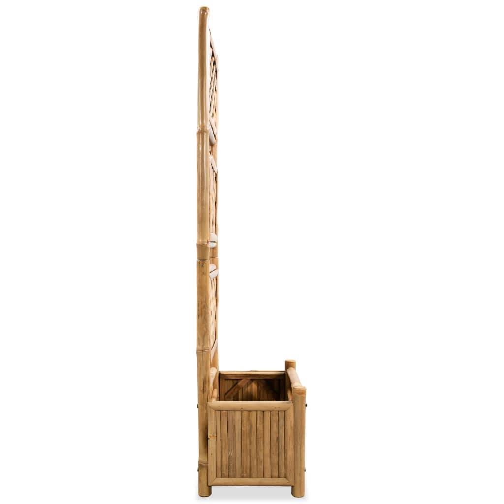 vidaXL Pflanzenbehälter mit Spalier Bambus 40 cm