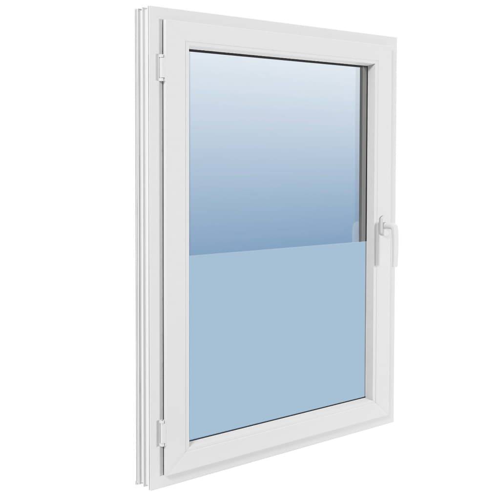 vidaXL Fensterfolie Matt Grau 0,9x50 m PVC