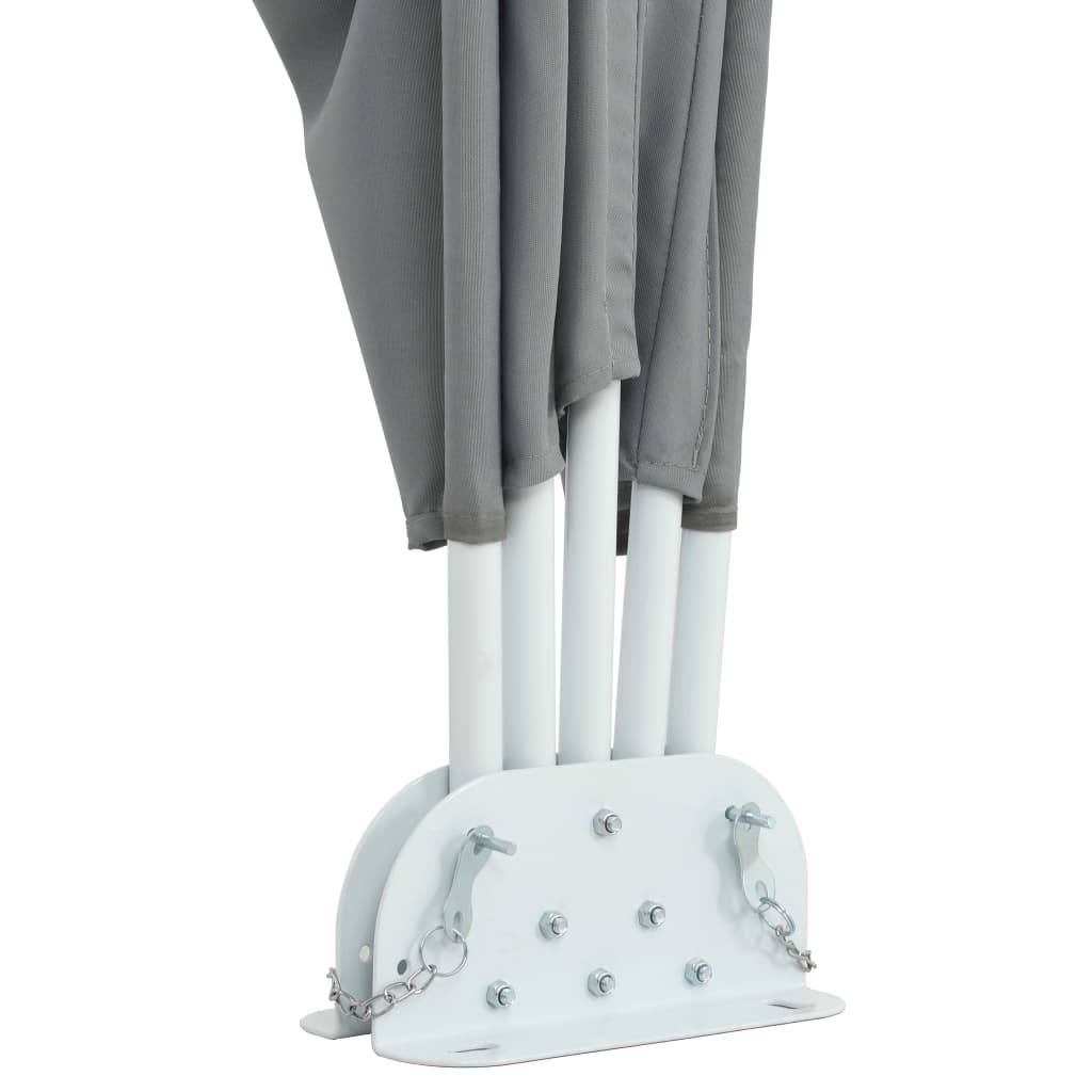 vidaXL Faltbarer Terrassen-Seitenfächer Grau 300×150 cm