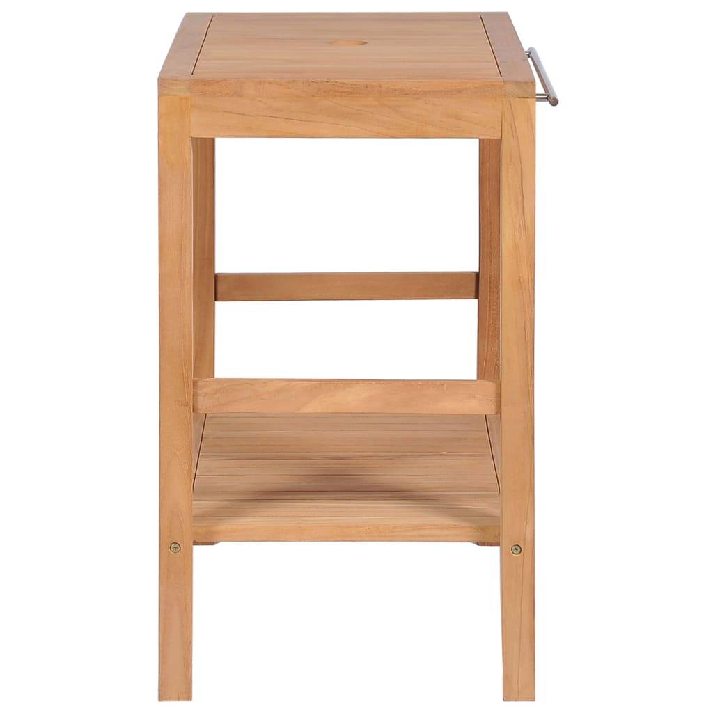vidaXL Waschtischunterschrank Massivholz Teak 74x45x75 cm