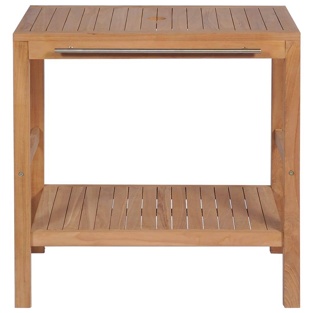 vidaXL Waschtischunterschrank Massivholz Teak 74x45x75 cm