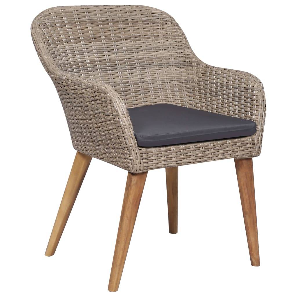 vidaXL 9-tlg. Garten-Essgruppe Braun