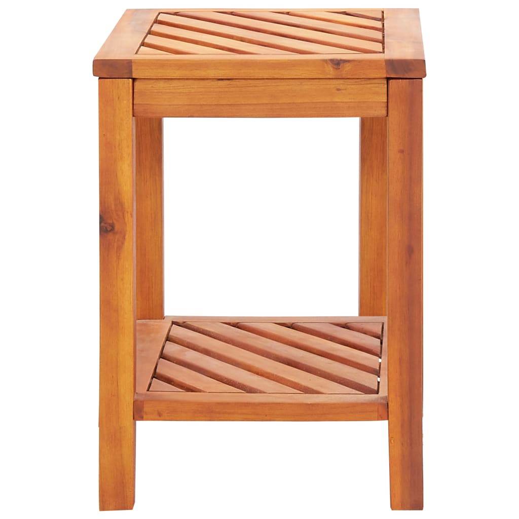 vidaXL Beistelltisch Akazienholz Massiv 45 x 33 x 45 cm