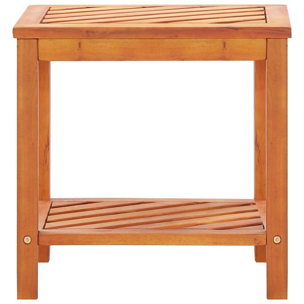 vidaXL Beistelltisch Akazienholz Massiv 45 x 33 x 45 cm
