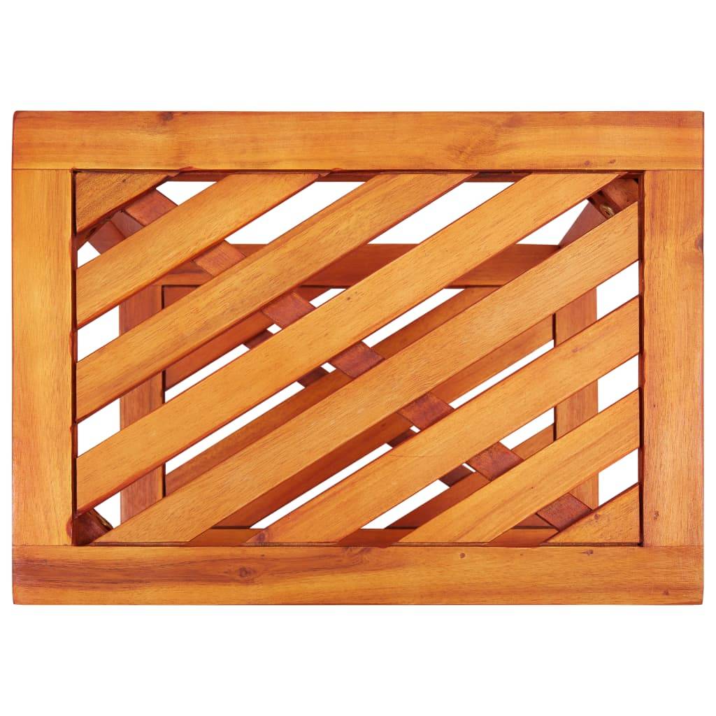 vidaXL Beistelltisch Akazienholz Massiv 45 x 33 x 45 cm