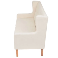 vidaXL 3-tlg. Sofa-Set Stoff Cremeweiß vidaXL 3-tlg. Sofa-Set Stoff Cremeweiß