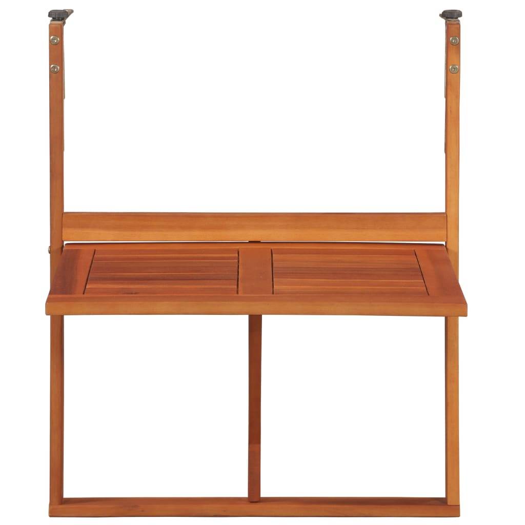 vidaXL Balkon-Hängetisch 64,5x44x80 cm Massivholz Akazie