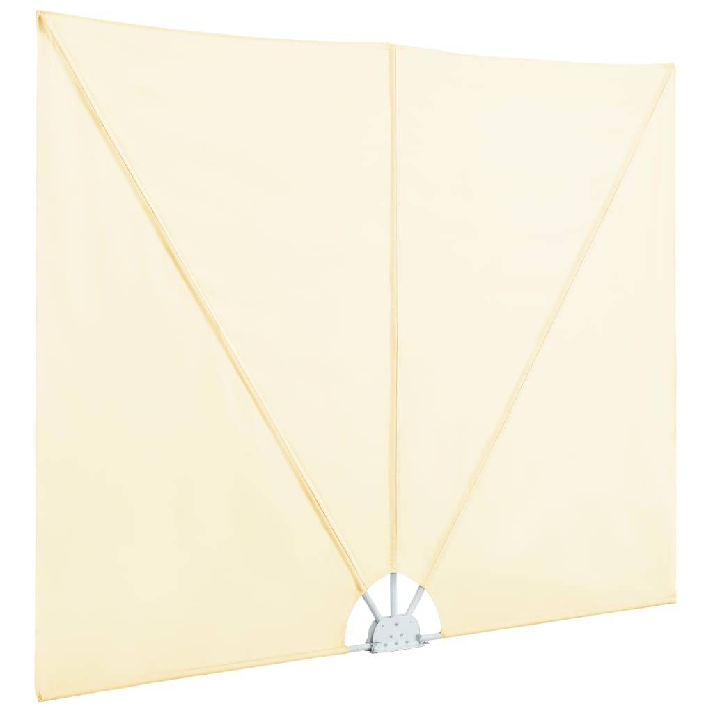vidaXL Faltbarer Terrassen-Seitenfächer Creme 300×200 cm