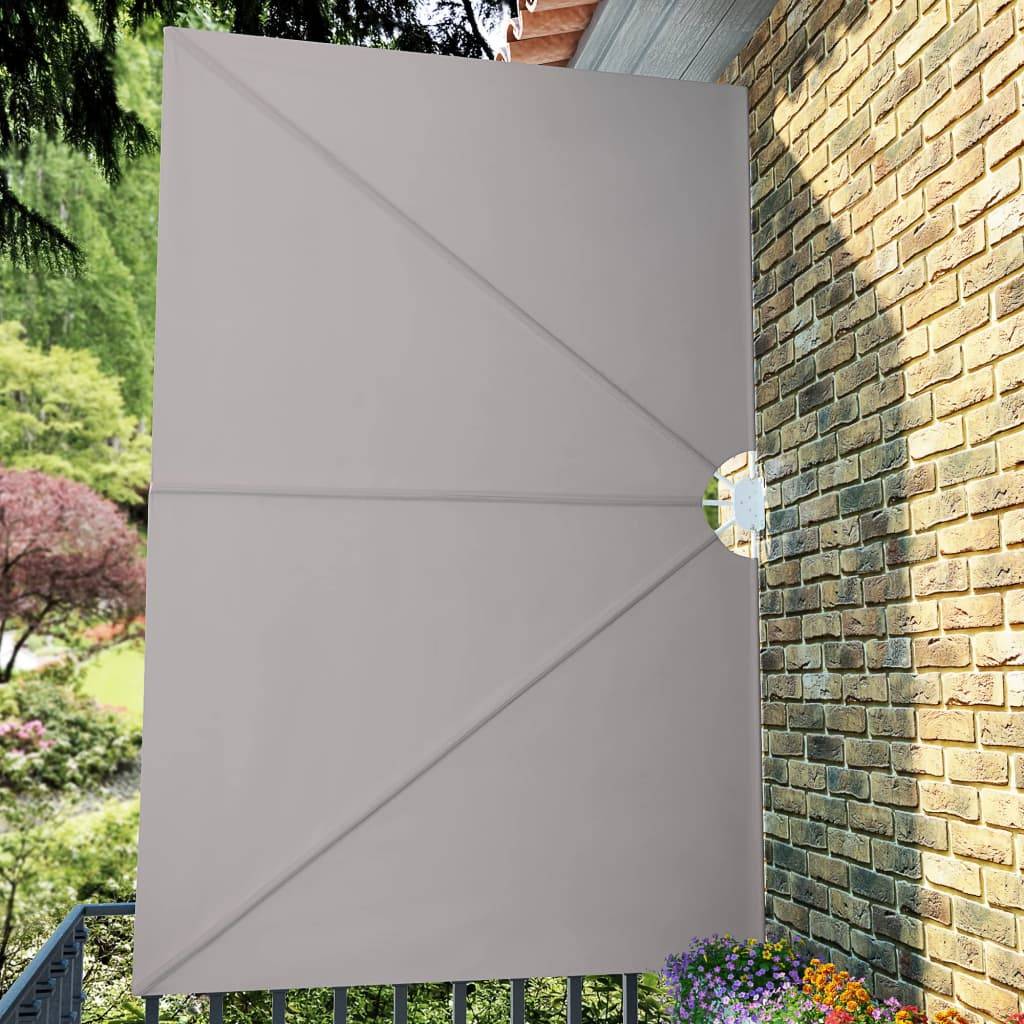 vidaXL Faltbarer Terrassen-Seitenfächer Creme 300×200 cm