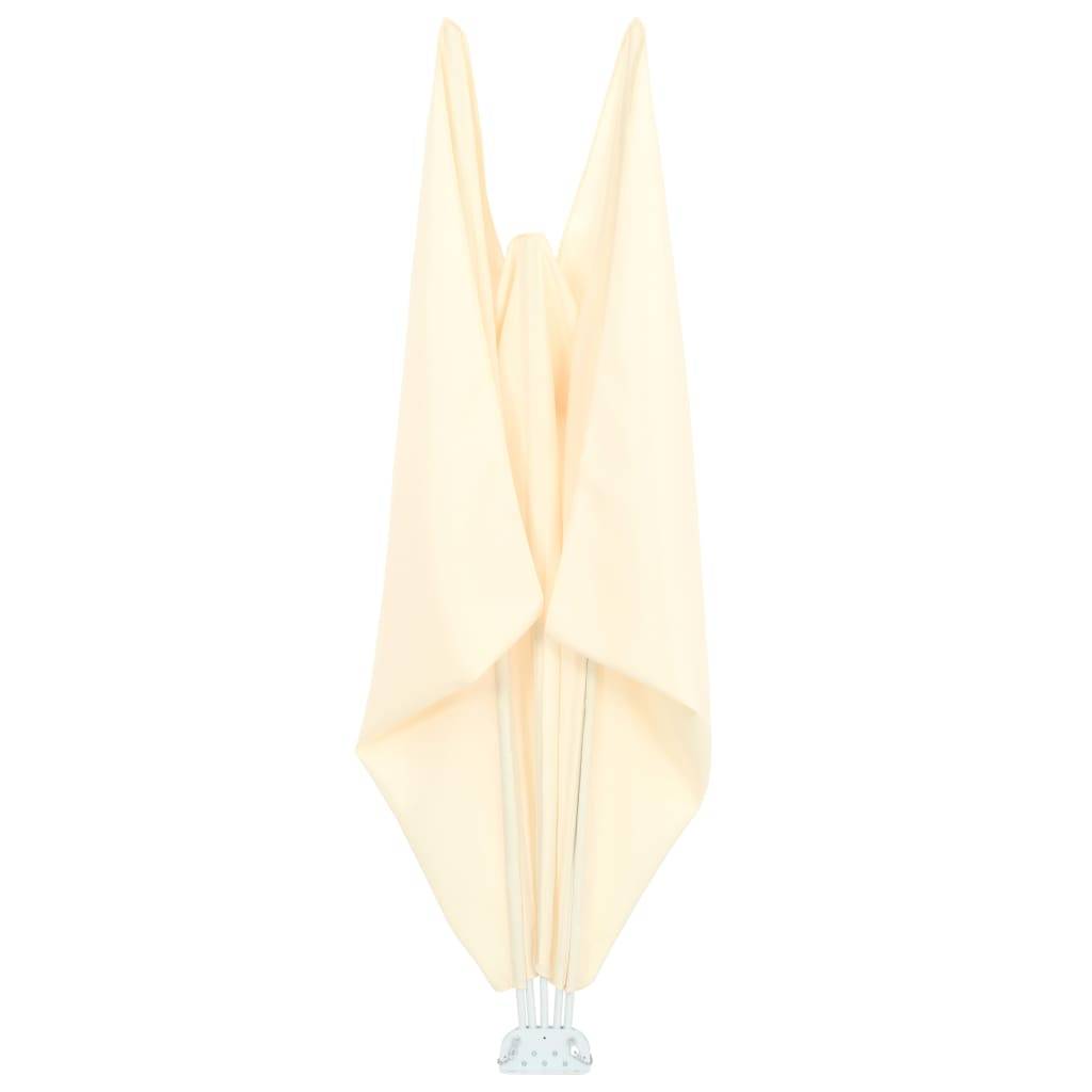 vidaXL Faltbarer Terrassen-Seitenfächer Creme 300×200 cm