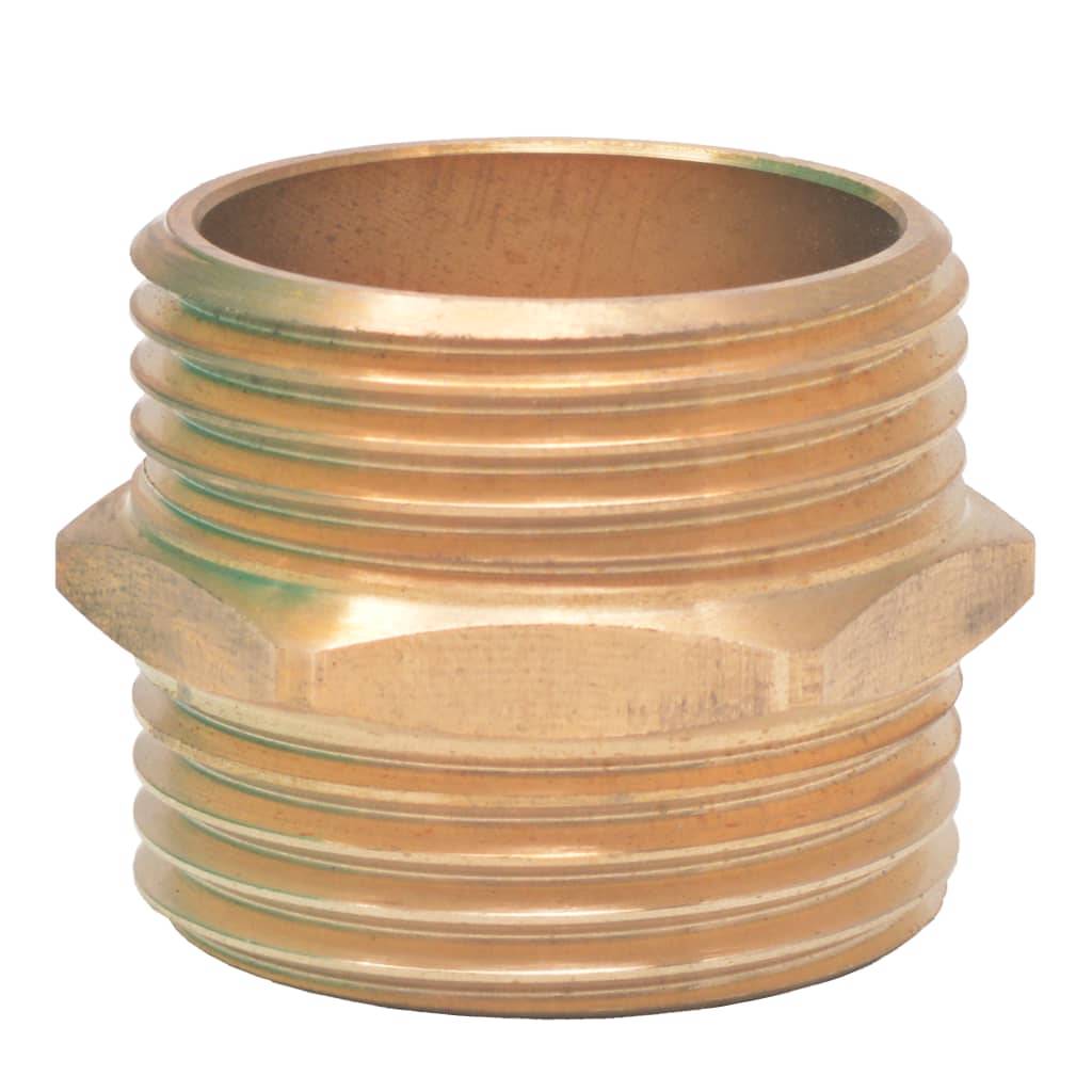 vidaXL Saugschlauch mit Messing-Anschlüssen 3 m 25 mm Grün