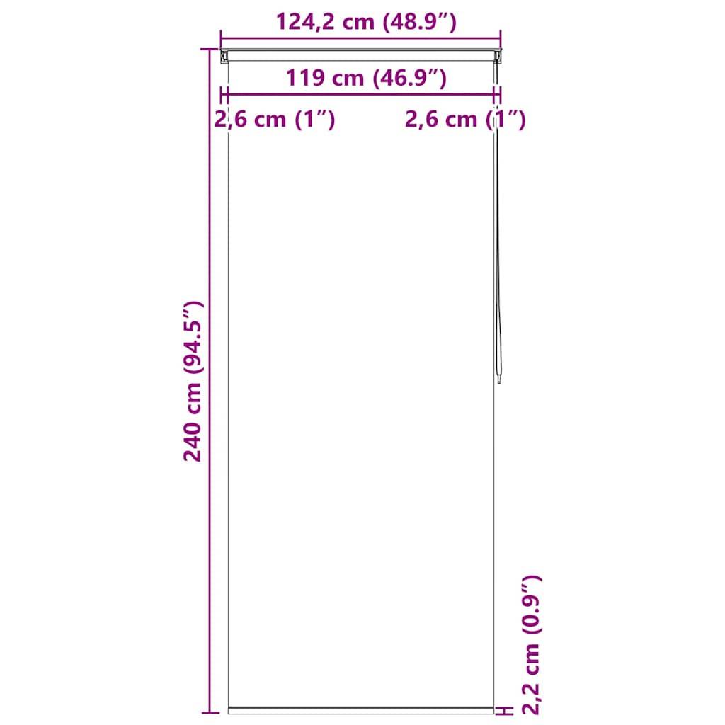 vidaXL Duschrollo 120x240 cm Blasenmuster