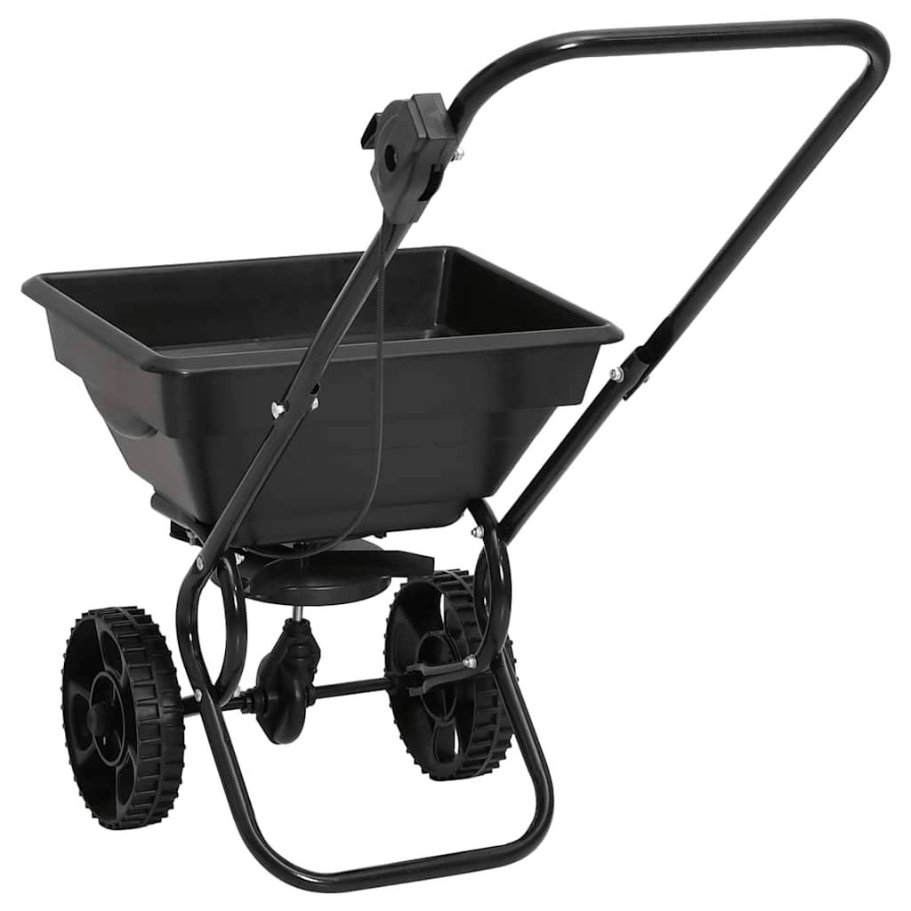 vidaXL Handstreuwagen Salzstreuer PVC und Stahl 80x46x75 cm 15 L