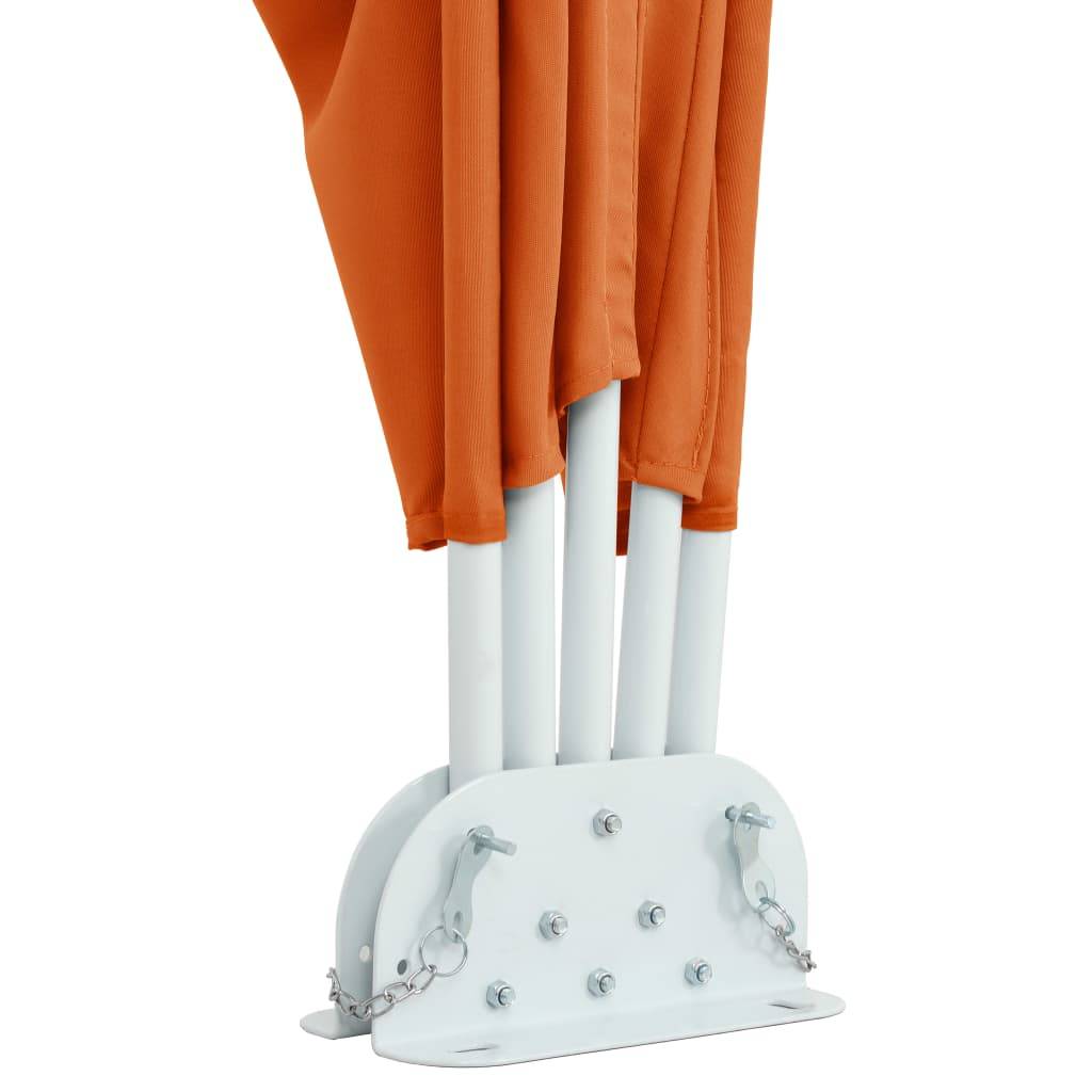 vidaXL Faltbarer Terrassen-Seitenfächer Terracotta-Rot 300×200 cm