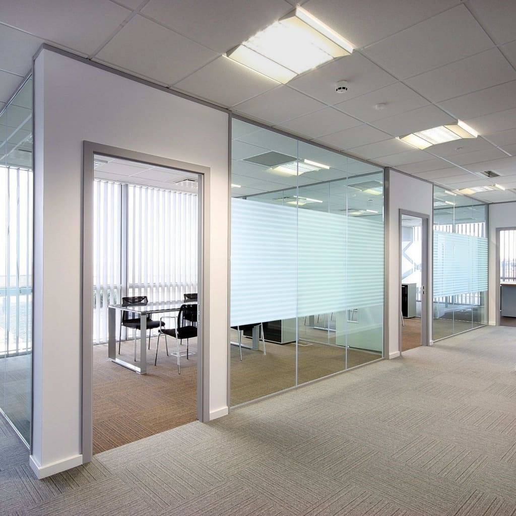 vidaXL Fensterfolie Matt Streifen-Design 0,9x100 m PVC