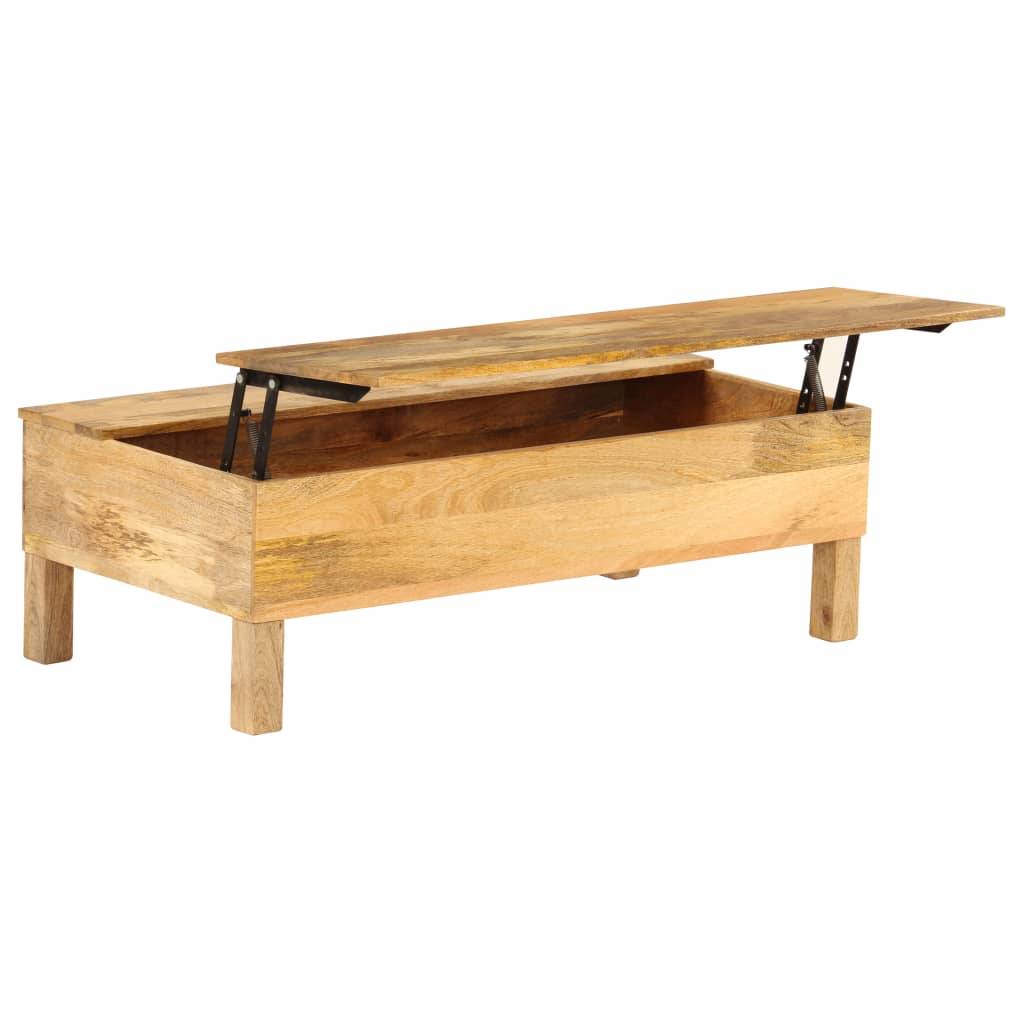 vidaXL Couchtisch Mangoholz Massiv 110 x 55 x 35 cm