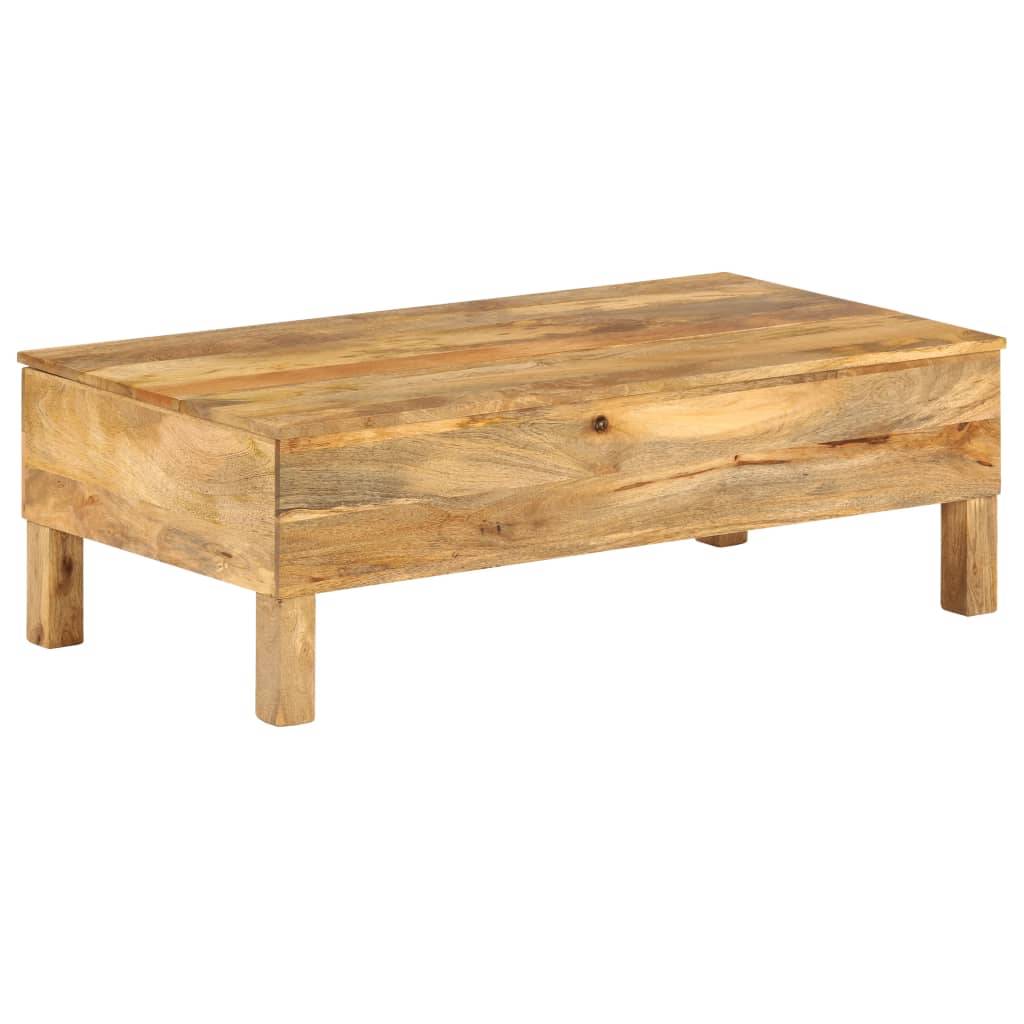 vidaXL Couchtisch Mangoholz Massiv 110 x 55 x 35 cm