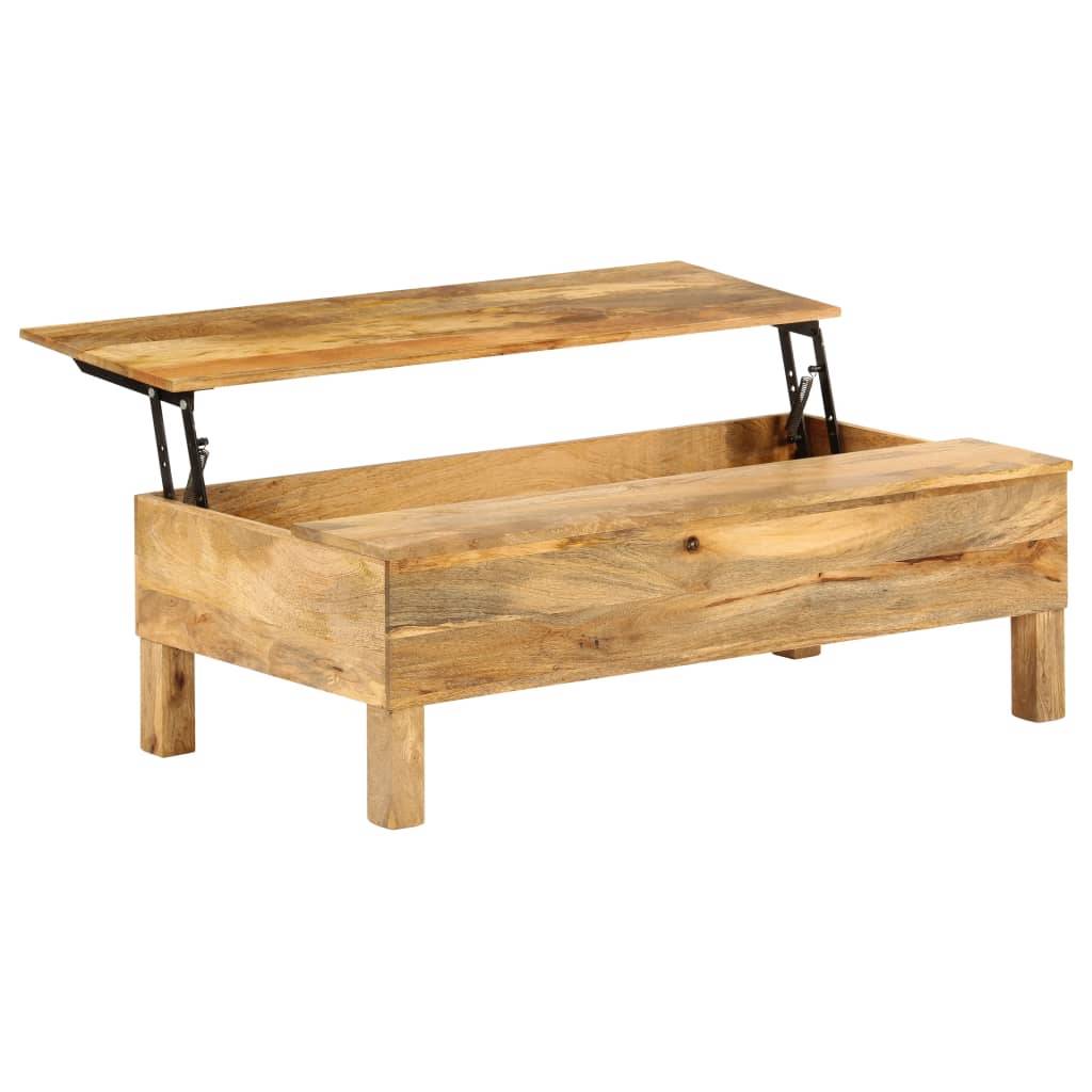 vidaXL Couchtisch Mangoholz Massiv 110 x 55 x 35 cm
