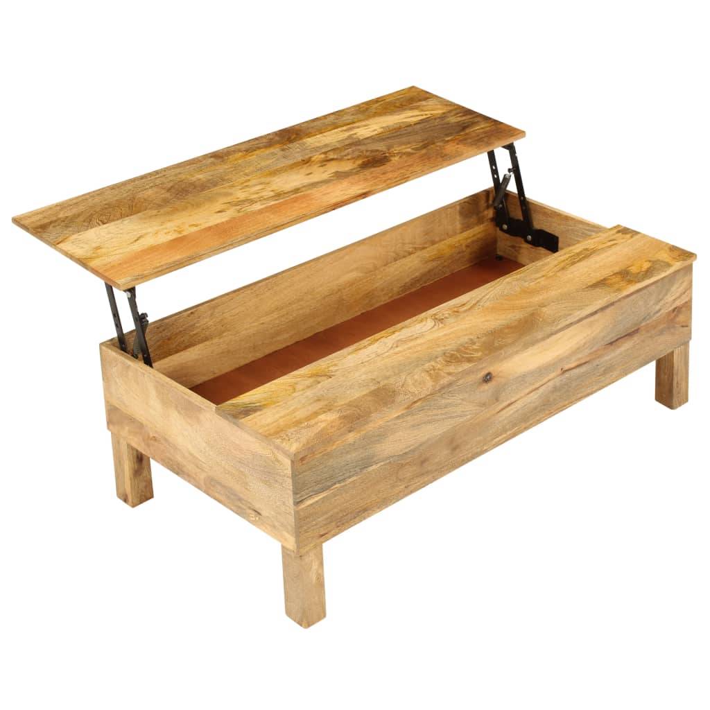 vidaXL Couchtisch Mangoholz Massiv 110 x 55 x 35 cm