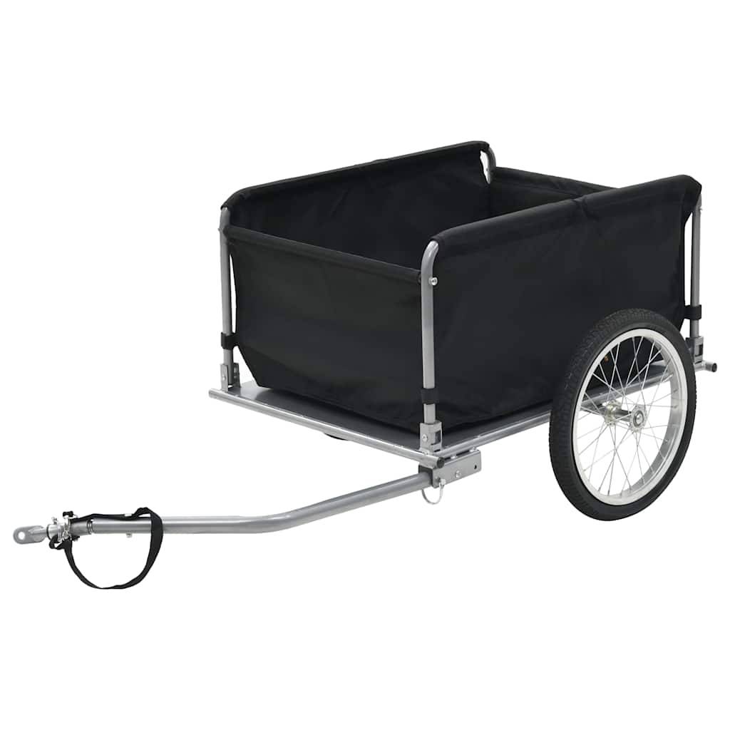 vidaXL Fahrradanhänger Schwarz und Gelb 65 kg