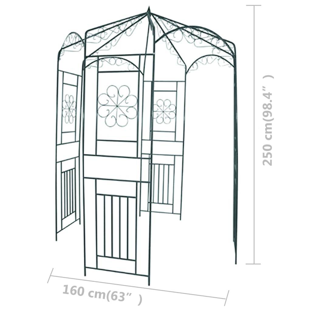 vidaXL Rosenpavillon 250 cm Dunkelgrün