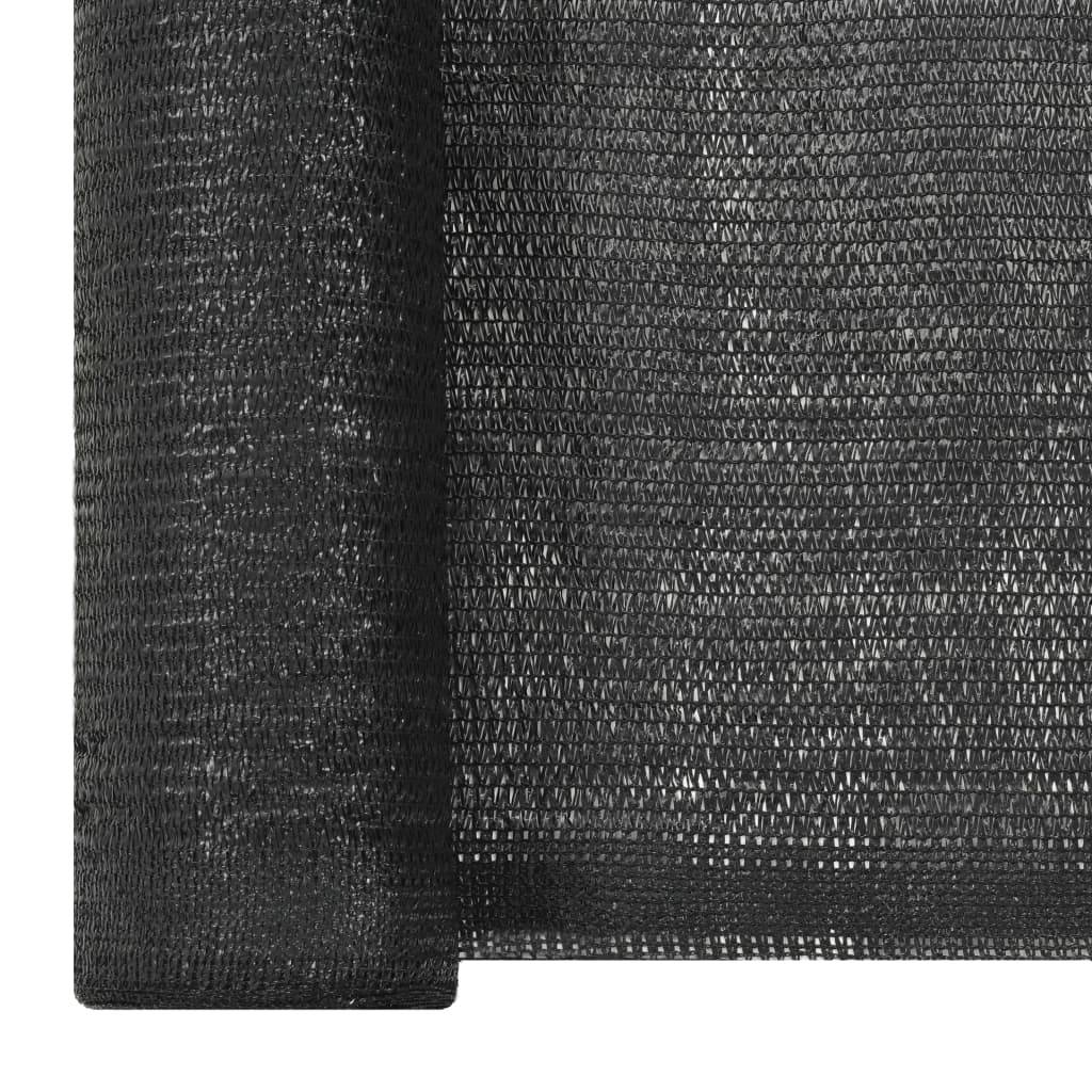 vidaXL Sichtschutznetz HDPE 2x10 m Schwarz