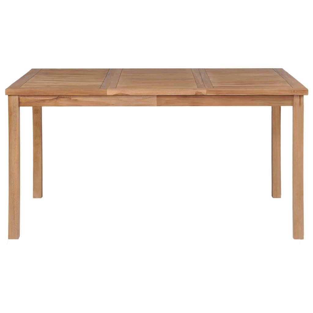 vidaXL Gartentisch 150x90x77 cm Massivholz Teak