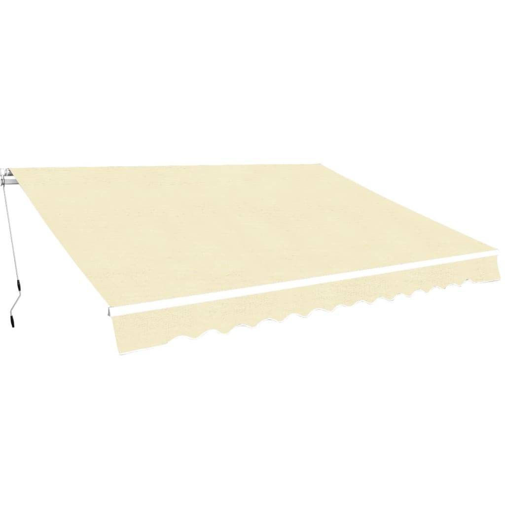 vidaXL Gelenkarmmarkise 400 cm Cremeweiß
