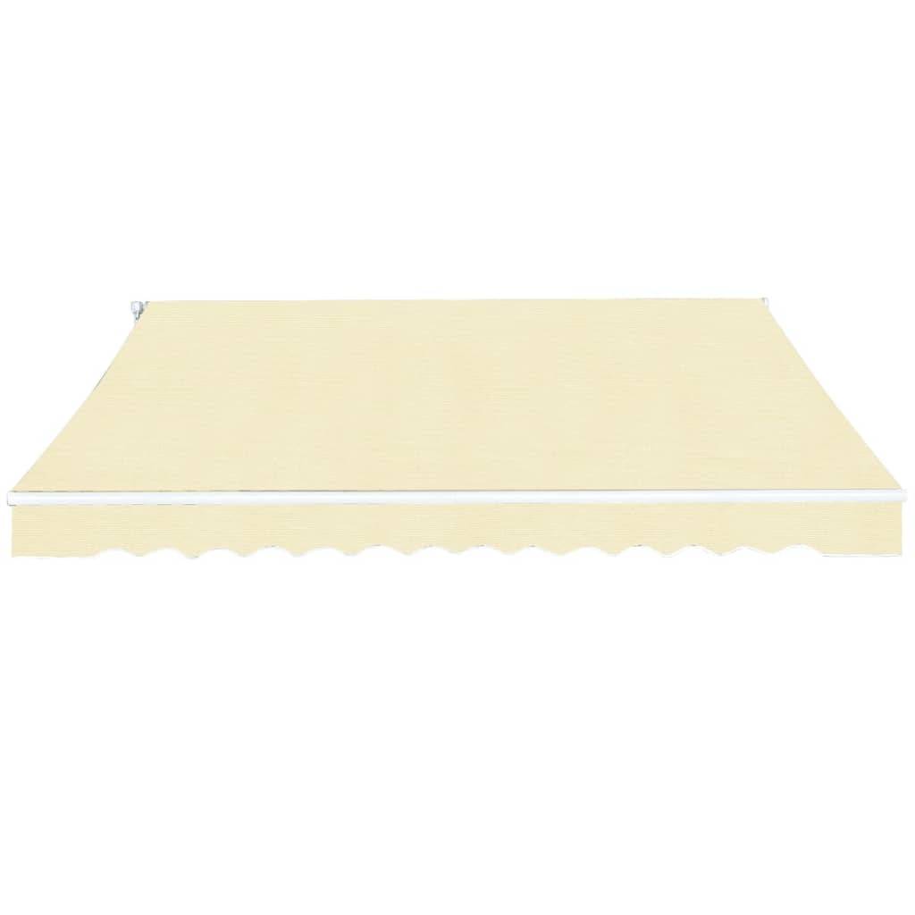 vidaXL Gelenkarmmarkise 400 cm Cremeweiß