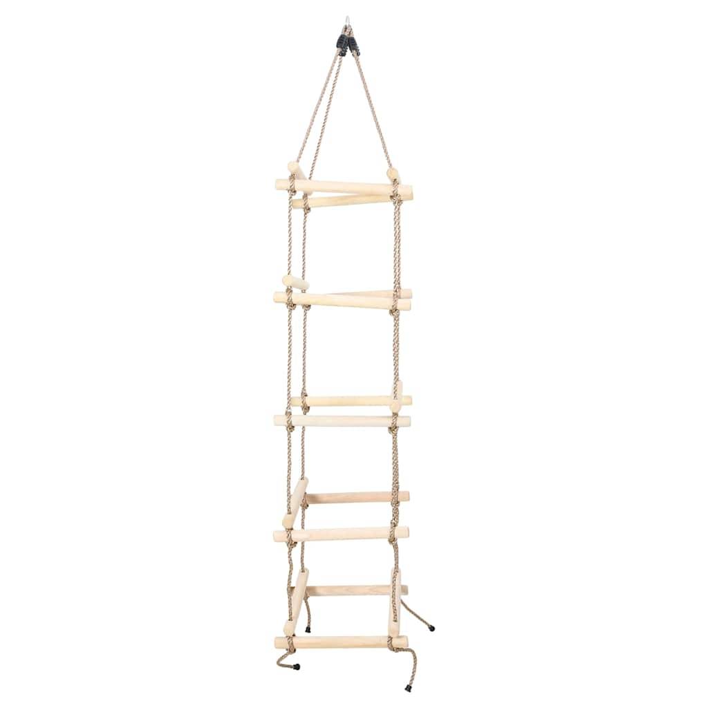 vidaXL Kinder-Strickleiter 200 cm Holz