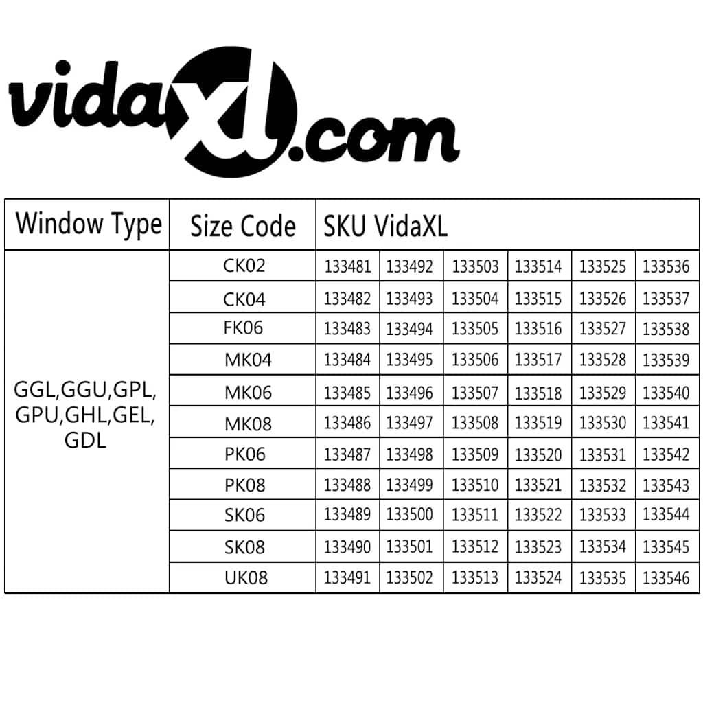 vidaXL Verdunkelungsrollo Schwarz PK06