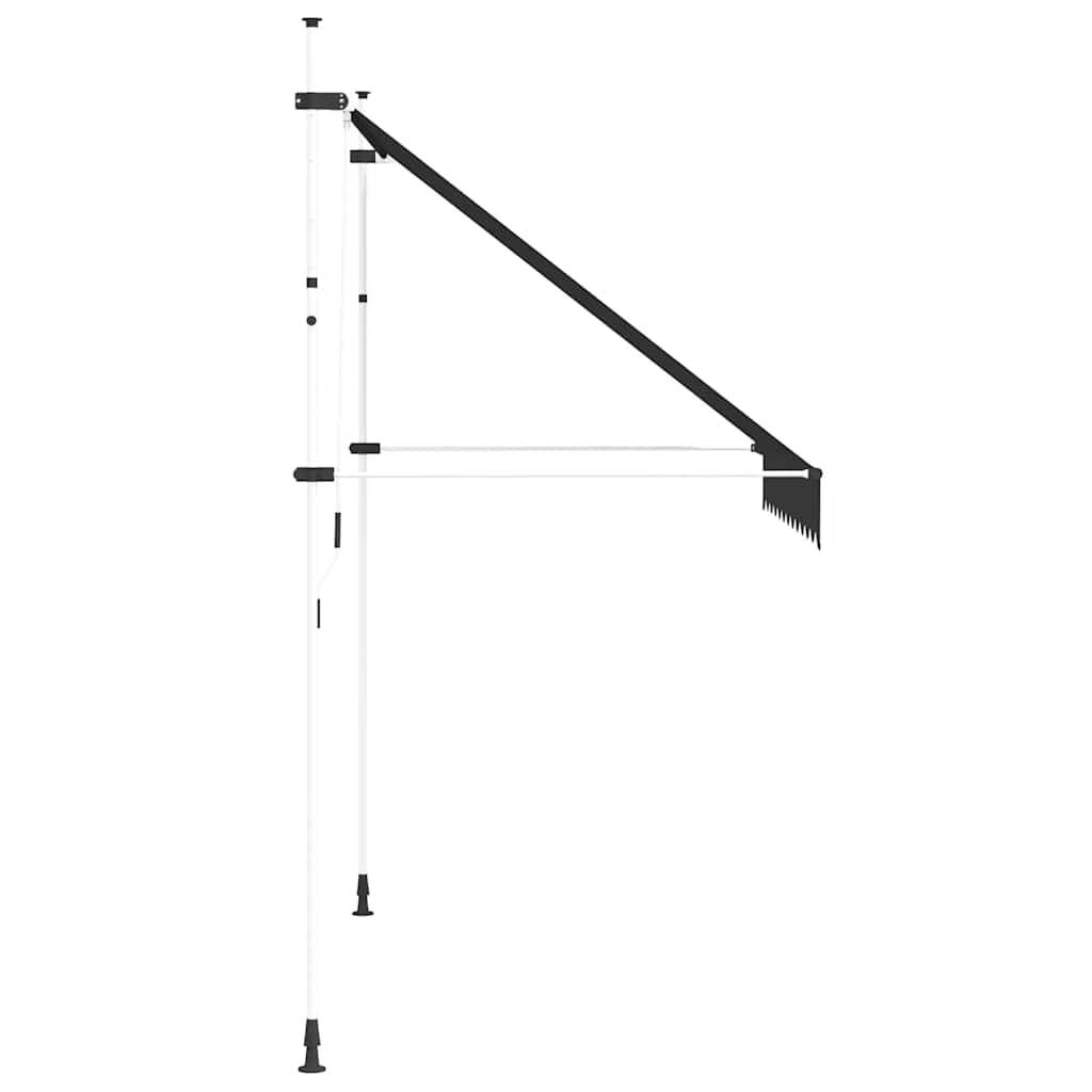 vidaXL Einziehbare Markise Handbetrieben 250 cm Anthrazit