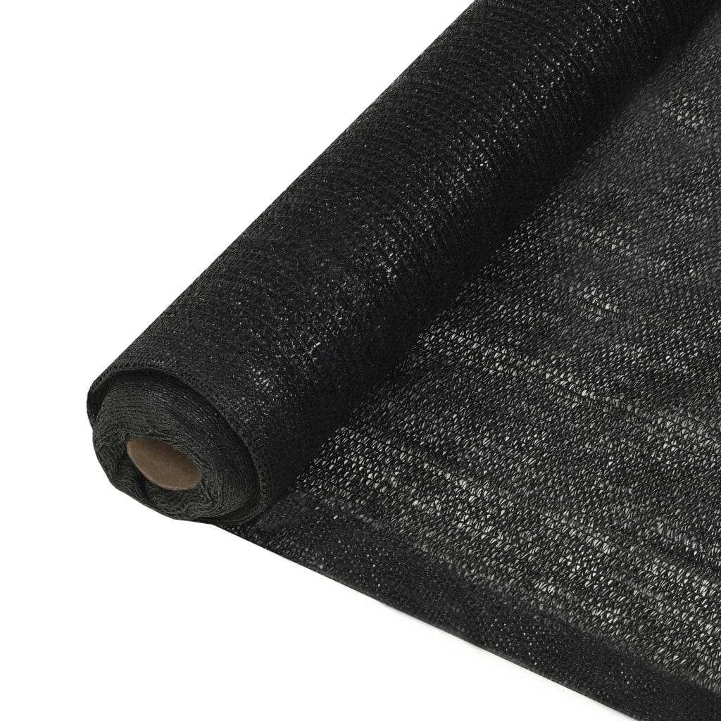 vidaXL Sichtschutznetz HDPE 2x10 m Schwarz