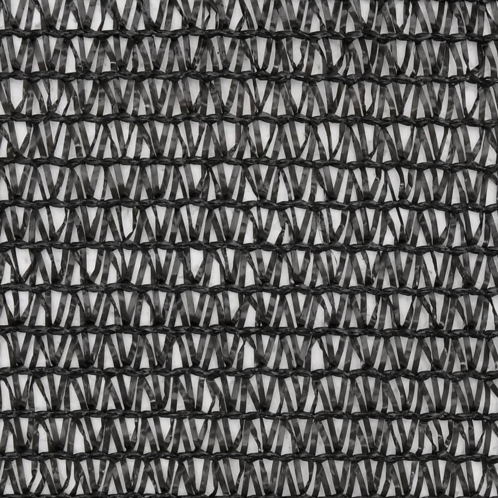 vidaXL Sichtschutznetz HDPE 2x25 m Schwarz